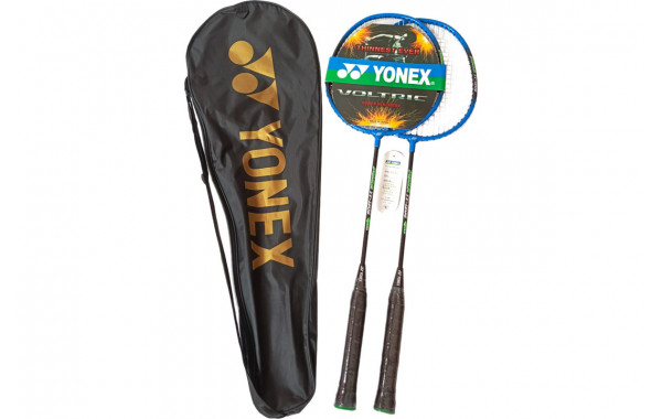 Набор для бадминтона 2 ракетки в чехле Yonex Replika E43164-1 синий 600_380