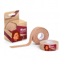 Тейп кинезиологический Tmax Beauty Tape (2.5cmW x 5mLx 2 rol), хлопок, бежевый