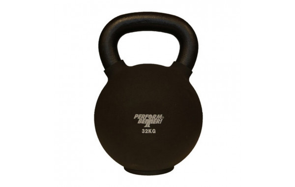 Обрезиненная гиря 32 кг Perform Better Neoprene Kettlebell 8945 черный 600_380