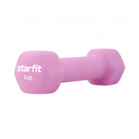 Гантель неопреновая Star Fit DB-201 1 кг, розовый пастель