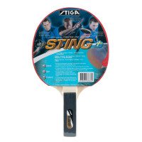 Ракетка для настольного тенниса Stiga Sting 183637, для начин., накладка 1,5 мм ITTF, прямая.. ручка