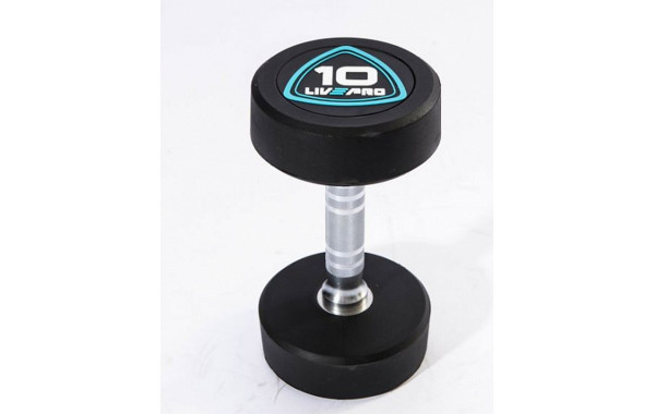 Гантели в уретане 10 кг Live Pro Studio Dumbbells LP8075-10 600_380