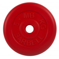 Диск обрезиненный d31мм MB Barbell MB-PltC31-5 5 кг красный