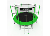 Батут 14ft i-Jump Classic Light с лестницей зеленый