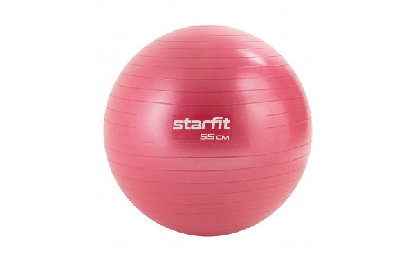 Фитбол d55см Star Fit антивзрыв, 900 гр GB-111 малиновый 600_380