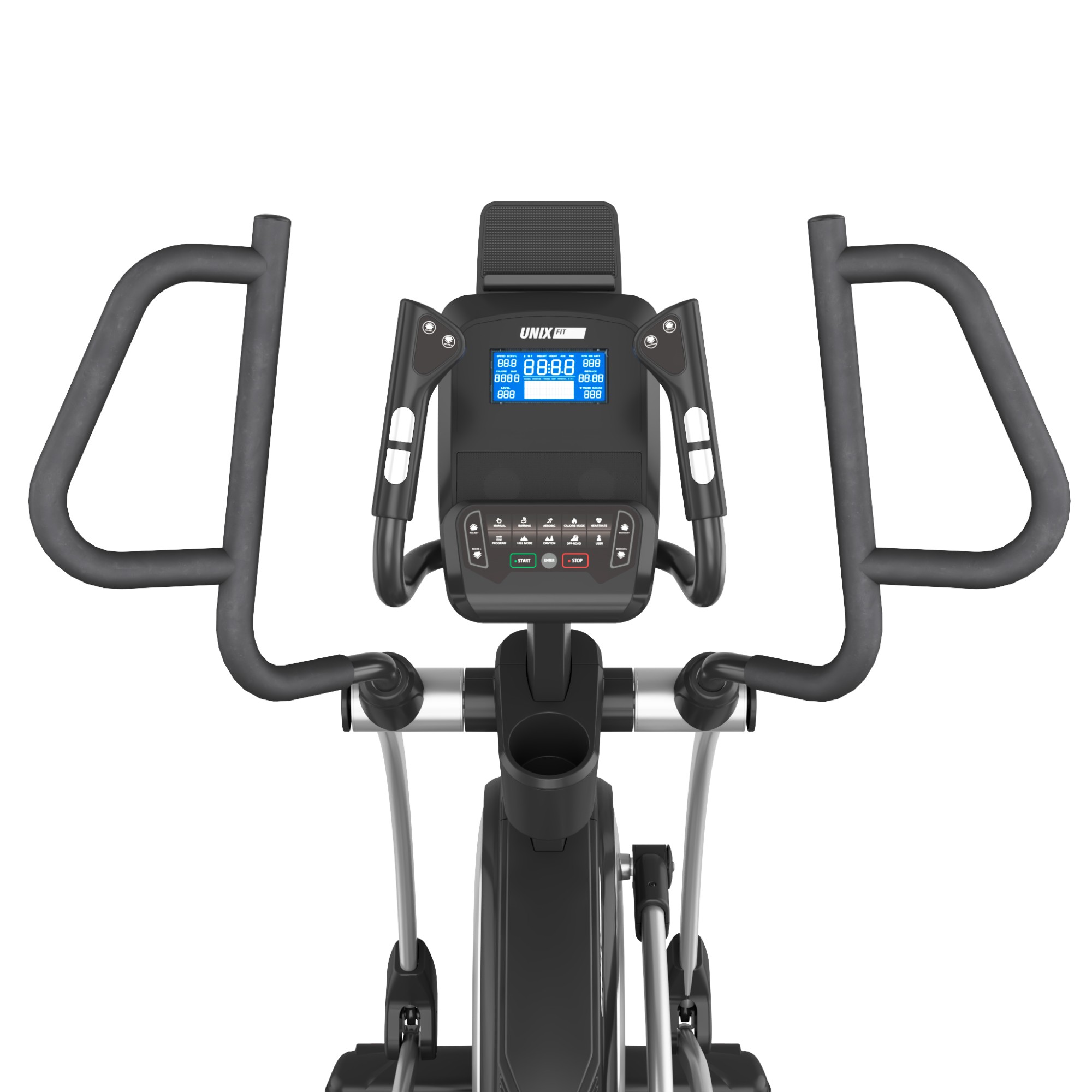 Эллиптический тренажер UnixFit E-950 PRO Auto Incline (LED) ELE950AILED 2000_2000