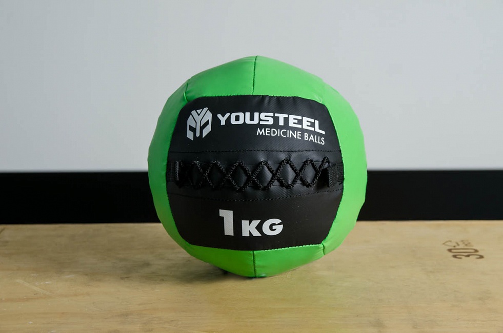 Медбол детский YouSteel 1кг, D254мм 981_650