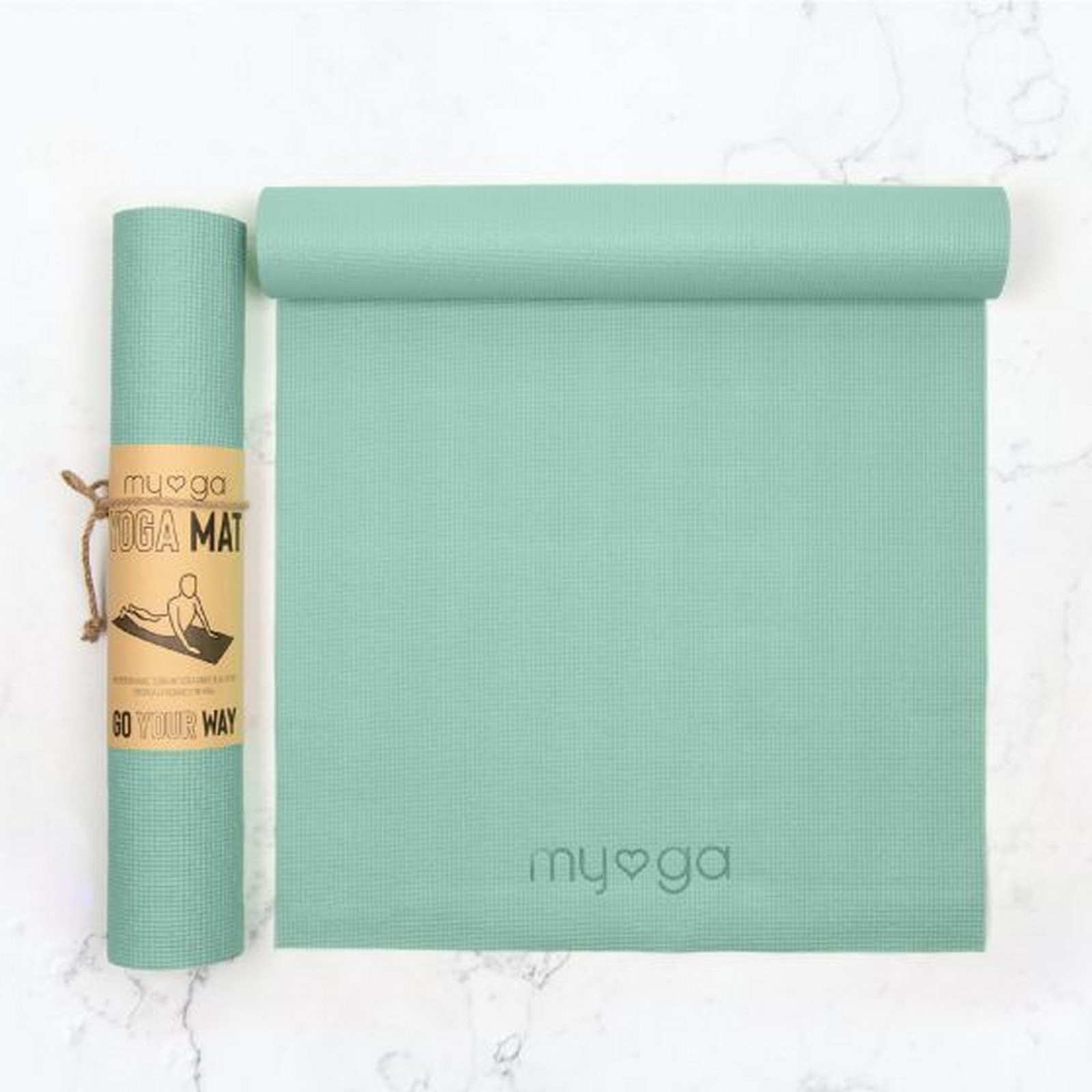 Коврик для йоги 173х61х0,4см Myga Yoga Mat RY1465 шалфейный 1600_1600