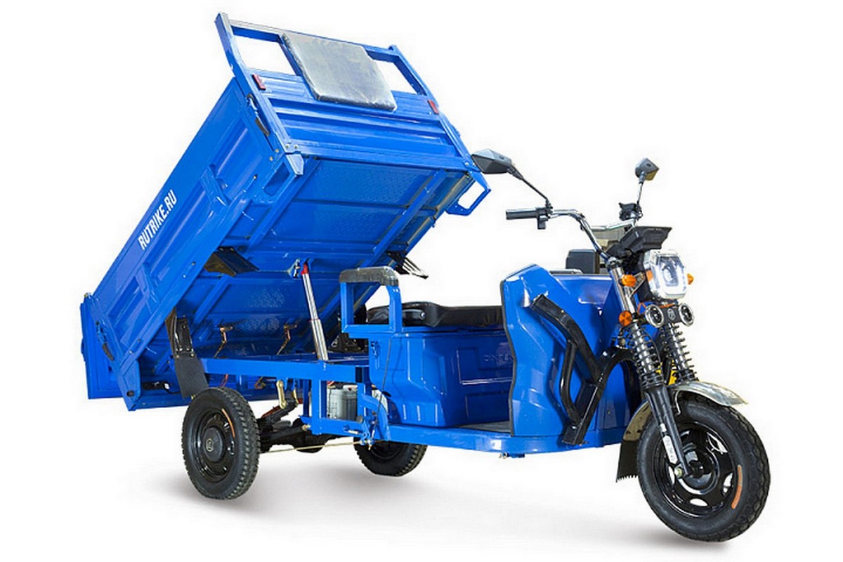 Грузовой электрический трицикл RuTrike D5 1700 гидравлика (60V1200W) 024732-2797 серый 1200_800