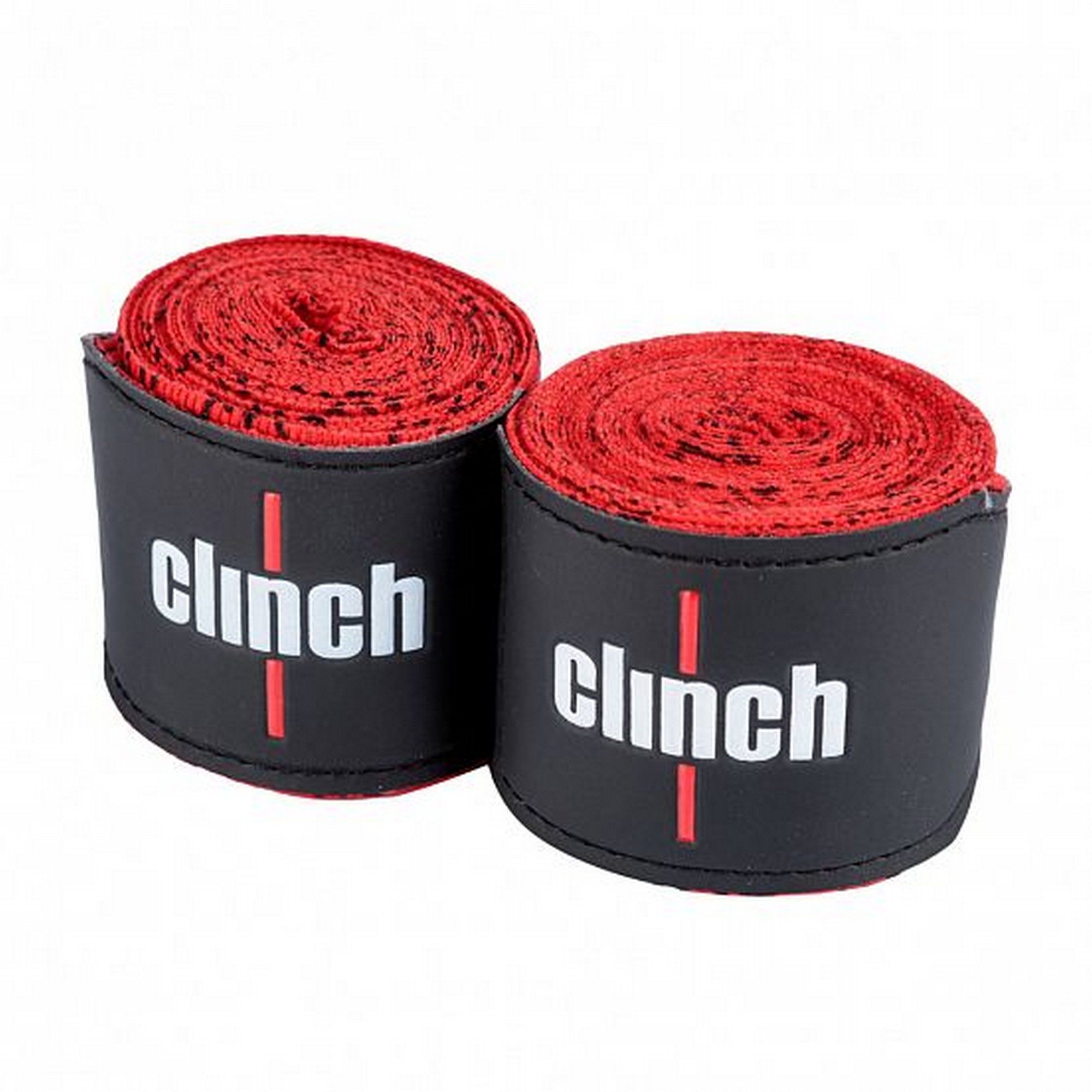 Бинты эластичные Clinch Boxing Crepe Bandage Tech Fix C140 красный 2000_2000