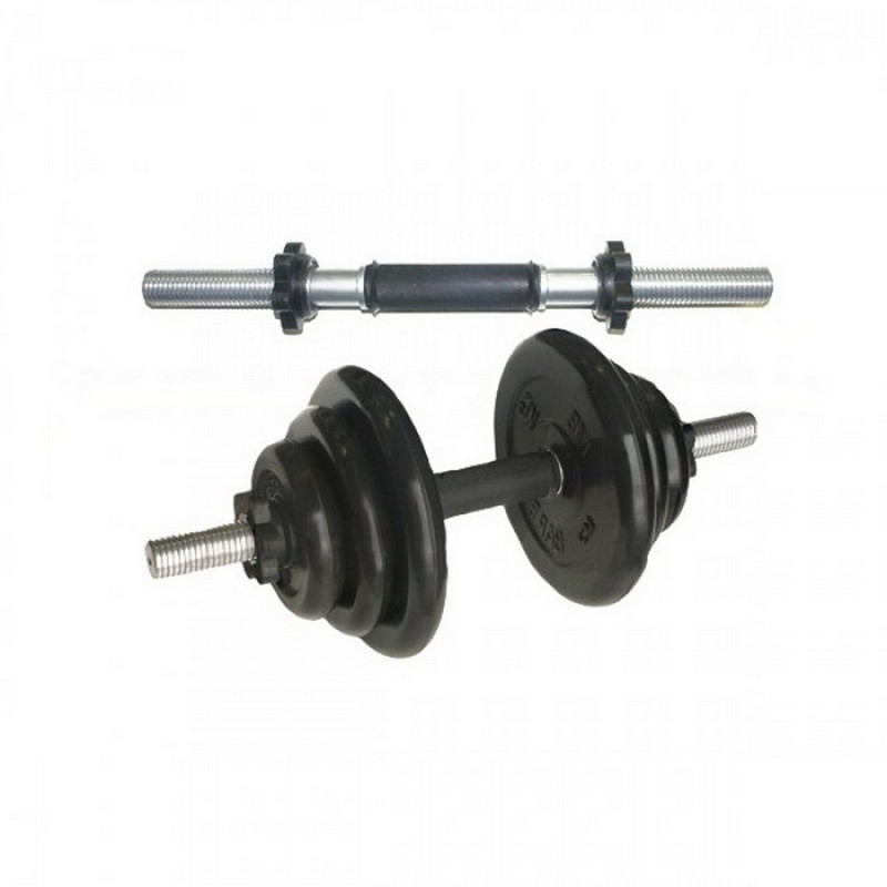 Гриф гантельный MB Barbell D25мм гайка Вэйдера MB-BarM25-370B 800_800