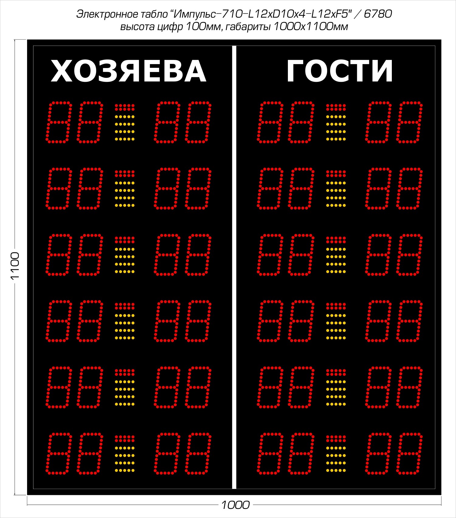 Табло для баскетбола Импульс 710-L12xD10x4-L12xS5 1500_1704