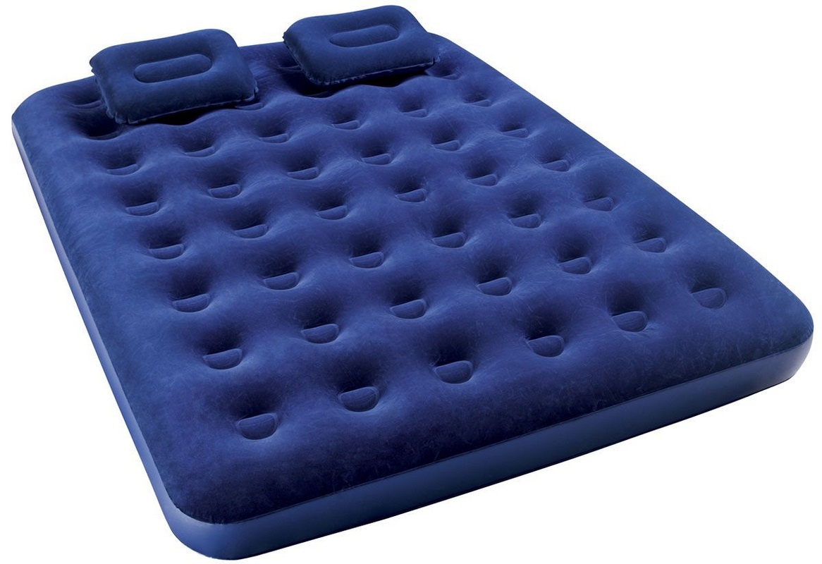 Надувной матрас Bestway Flocked Air Bed With Air Pump(Queen) 203х152х22 см 67374 1166_800