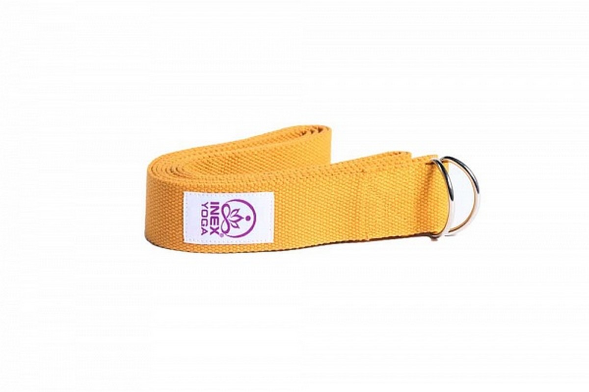 Ремень для йоги Inex Stretch Strap YSTRAP-642\24-YL-00 желтый 1200_800