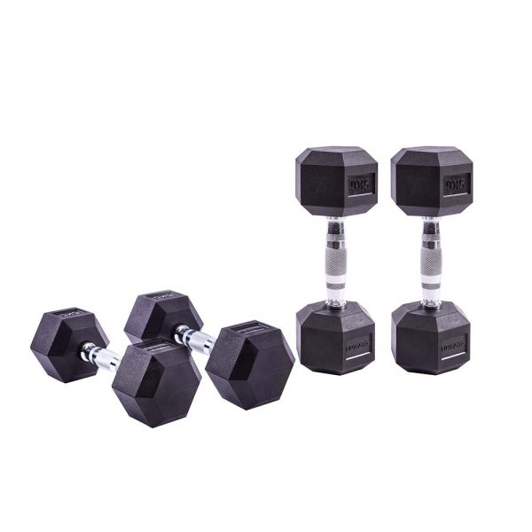 Гексагональные гантели 5кг Live Pro Hex Dumbbell LP8005-5, пара 600_600