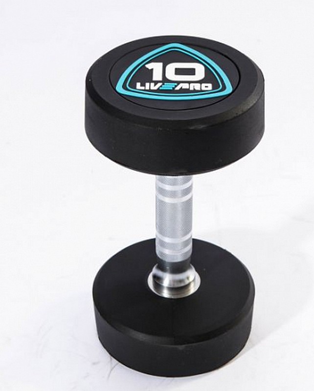 Гантели в уретане 9 кг Live Pro Studio Dumbbells LP8075-09 642_800