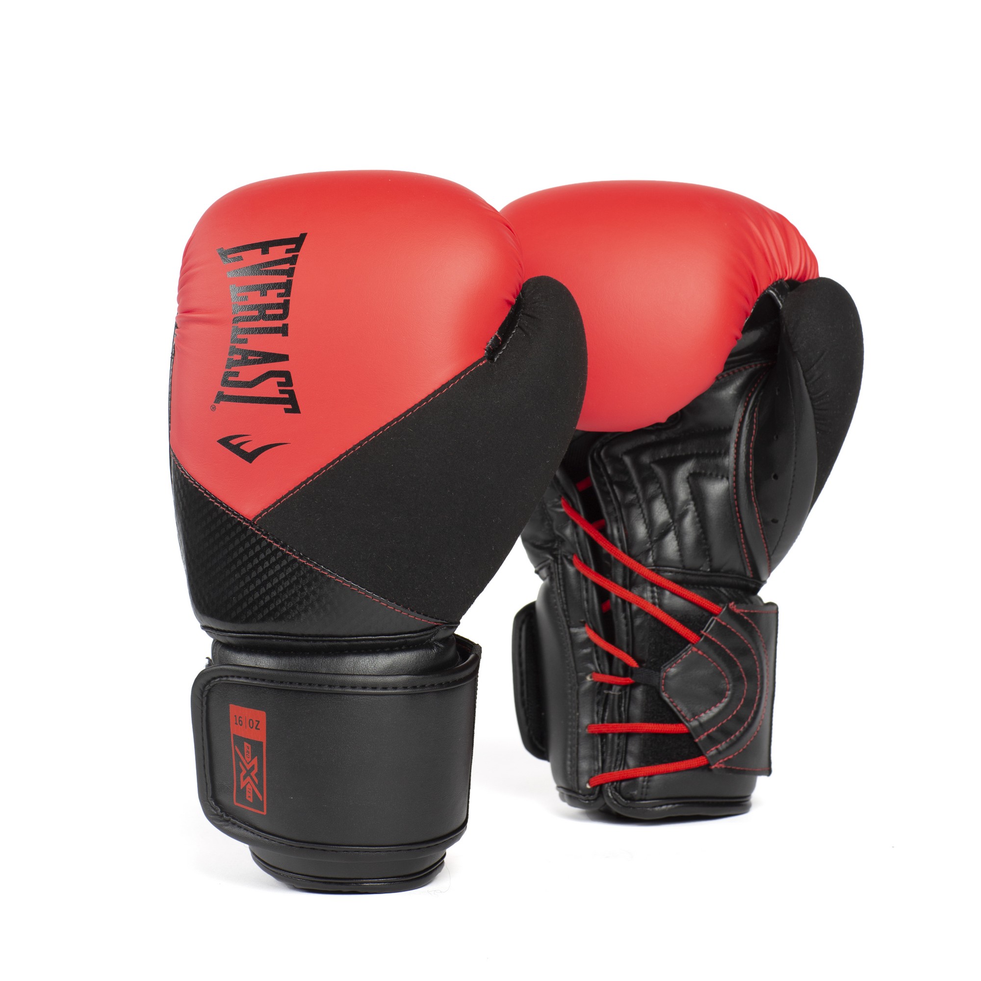 Перчатки тренировочные Everlast Protex PU 12oz P00003367 красный\черный 2000_2000