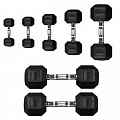 Гантель 7,5кг Perform Better Rubber Encased Hex Dumbbells 4137-7.5\BK-07-00 120_120